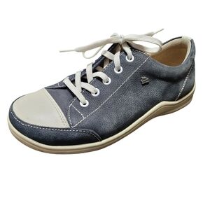 Finn Comfort Germany Leather Soho Navy Lace-up Shoes Sneakers Size 36